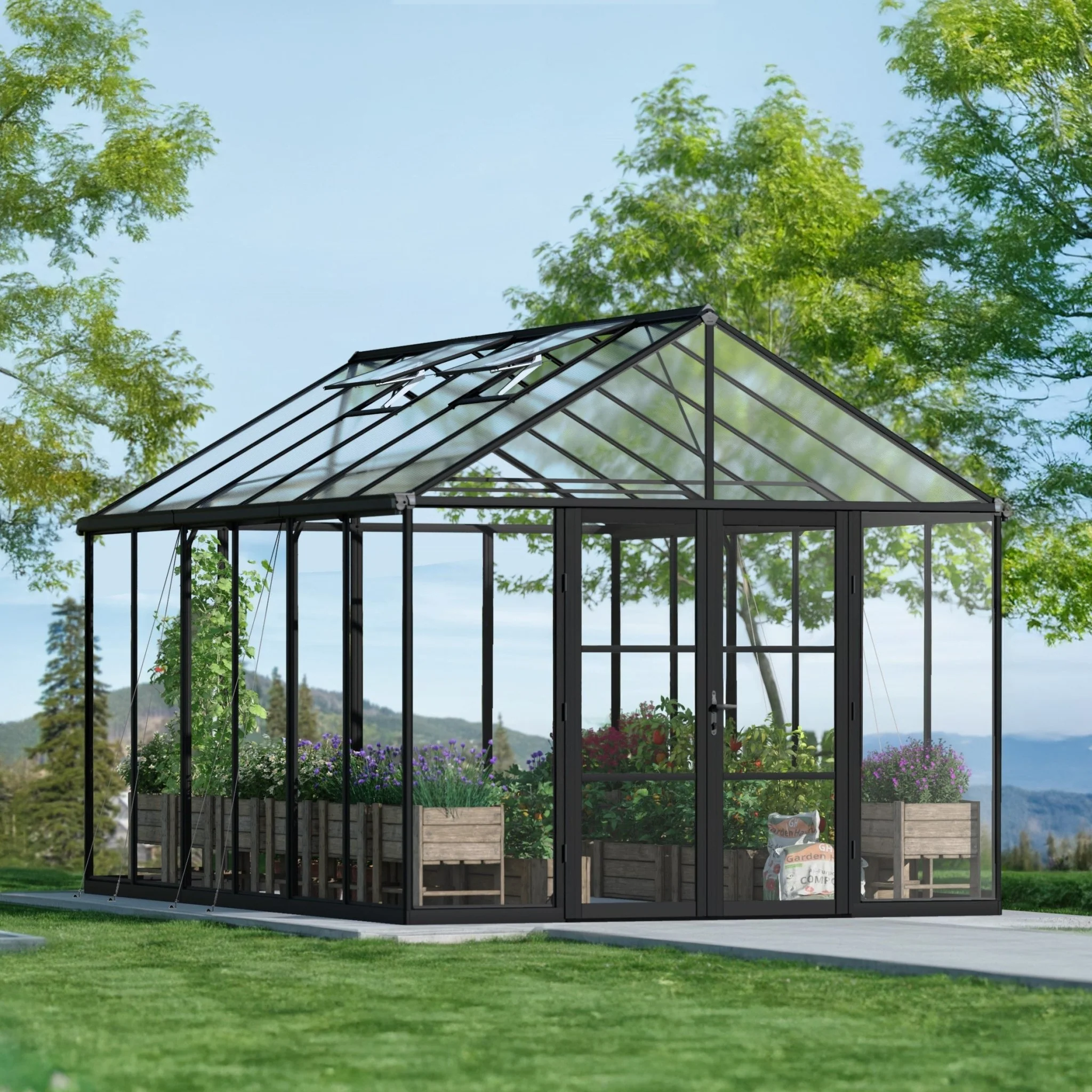PRE ORDER: APR. - 10' x 15' ARIA Greenhouse (3.2m x 4.6m) - Image 3