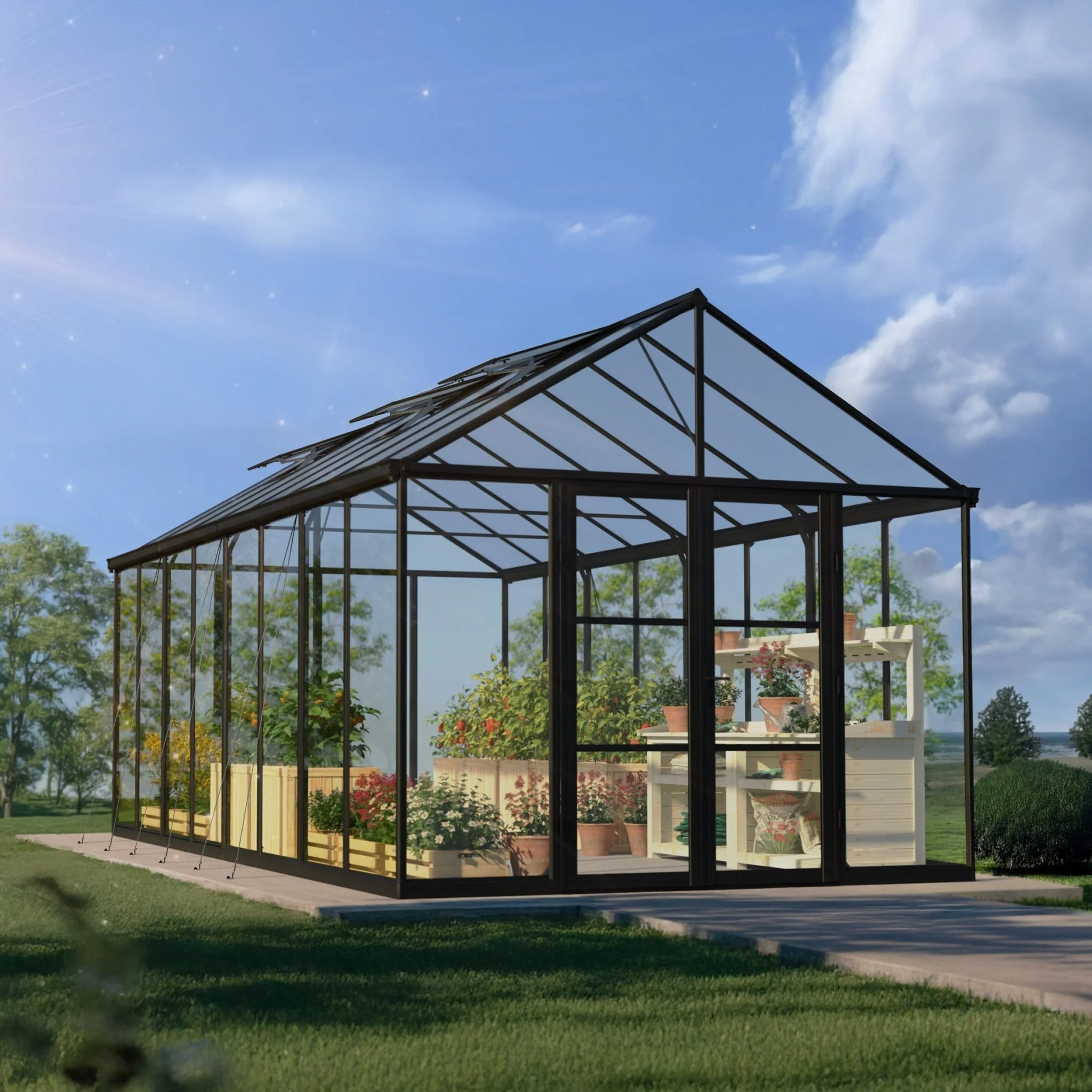 PRE ORDER: APR. - 10' x 20' ARIA Greenhouse (3.2m x 6.1m) - Image 3