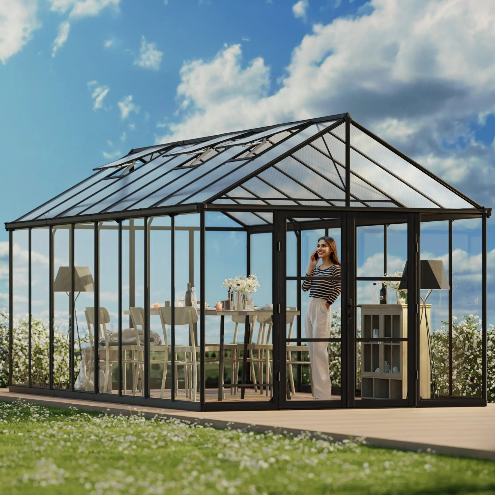 PRE ORDER: APR. - 10' x 20' ARIA Greenhouse (3.2m x 6.1m) - Image 4