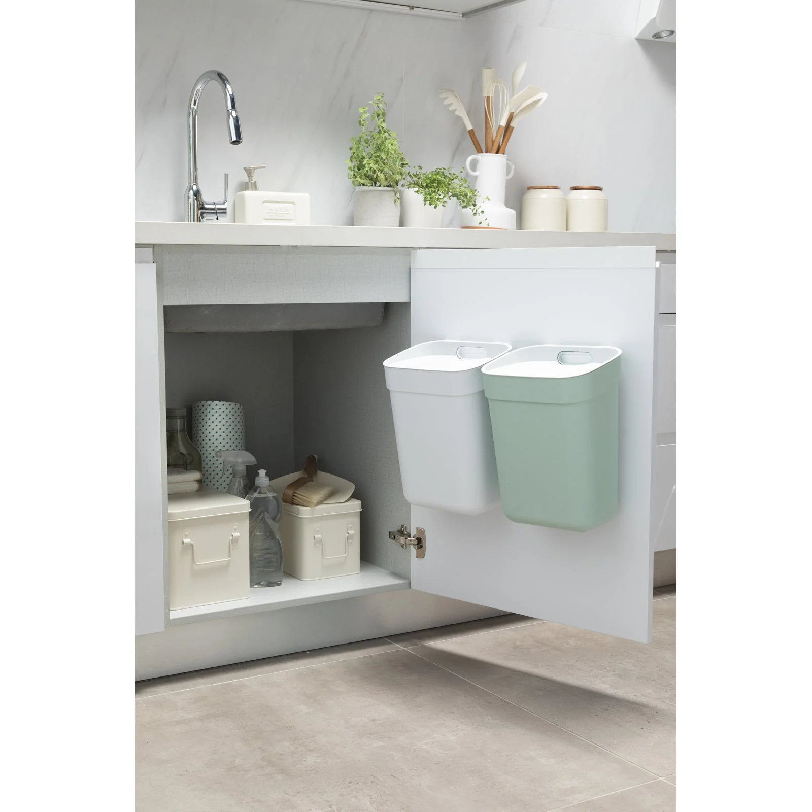10L Ready to Collect Waste Separation Bin - Green - Image 14