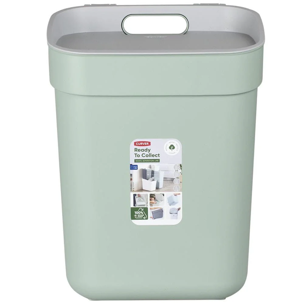 10L Ready to Collect Waste Separation Bin - Green - Image 3