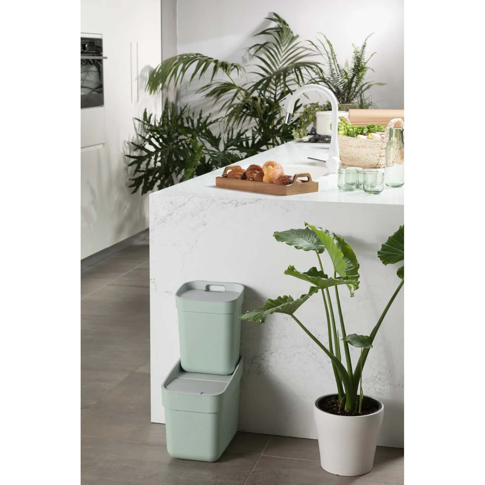 10L Ready to Collect Waste Separation Bin – Green - Image 10
