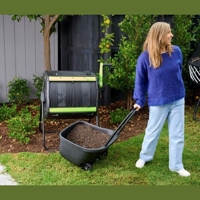 180L MAZE Geared Twin Tumbler with Composting Cart - Image 11