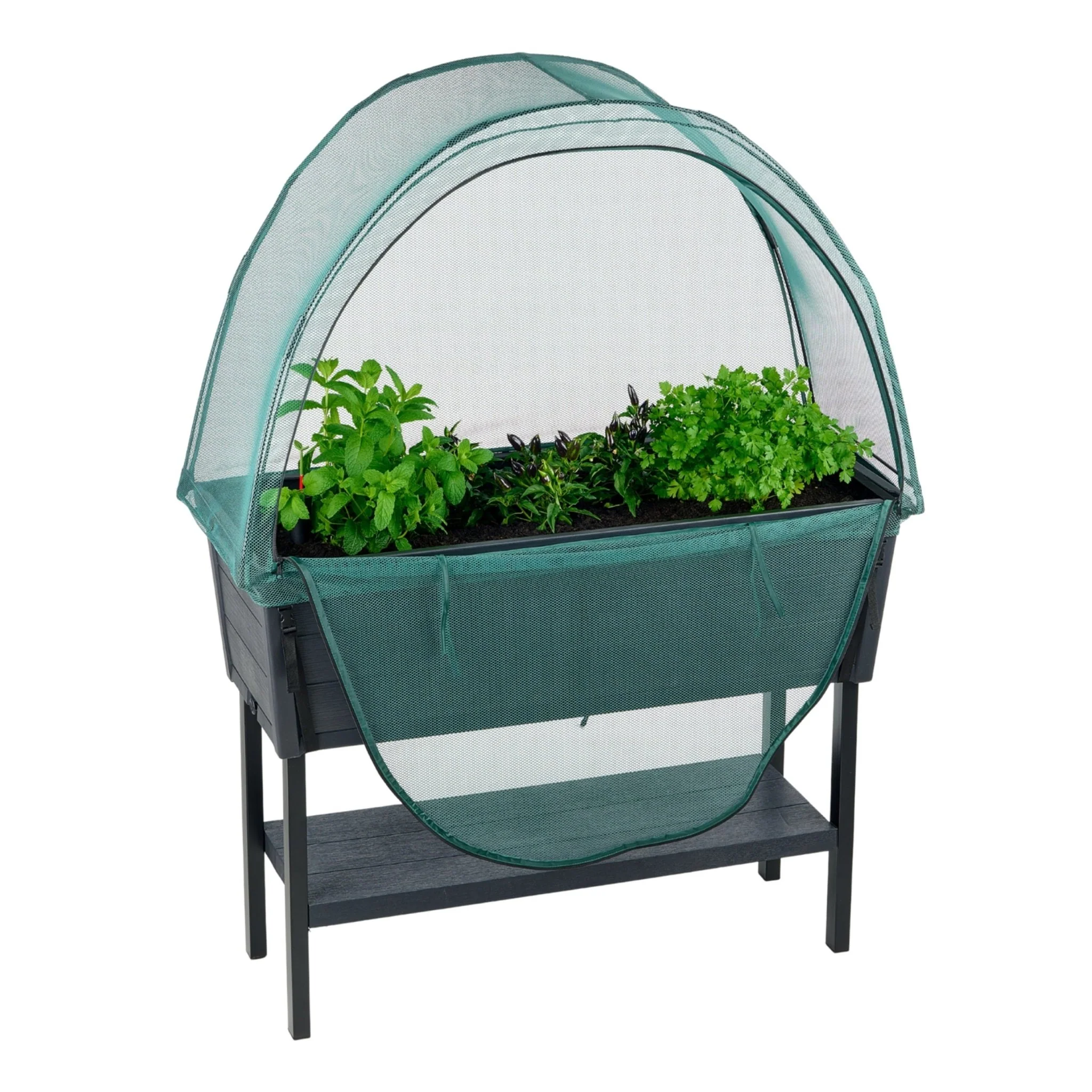 2 x Keter Alfresco Raised Garden Beds with NET Covers - Image 2