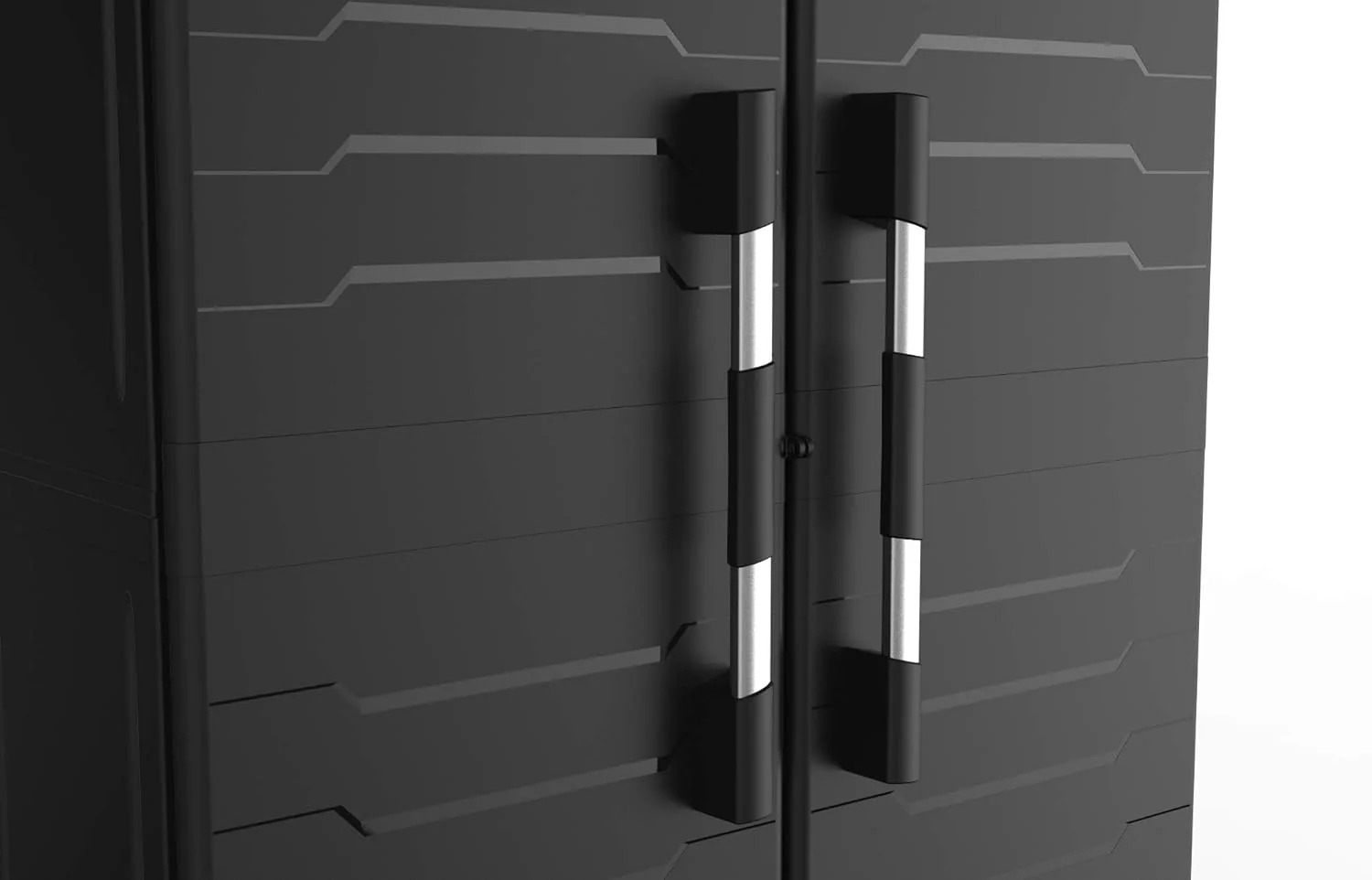 2 x Keter XL Garage Tall Storage Cabinets - Image 5