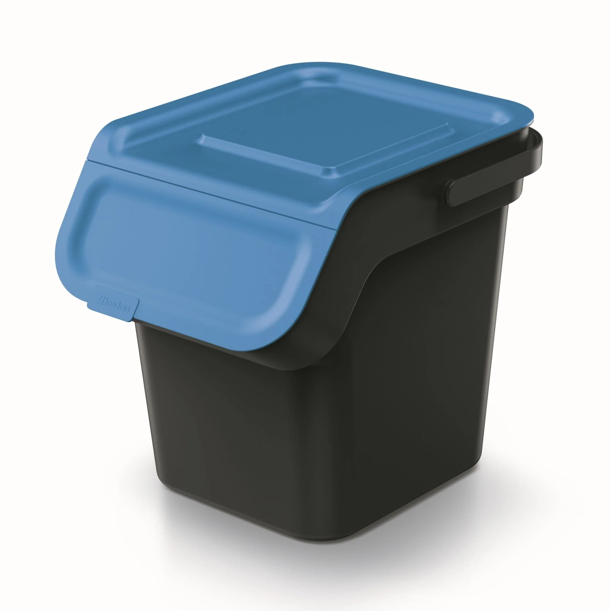 20L KADDI Q Waste Separation Bins - Set of 4 - Black - Image 5