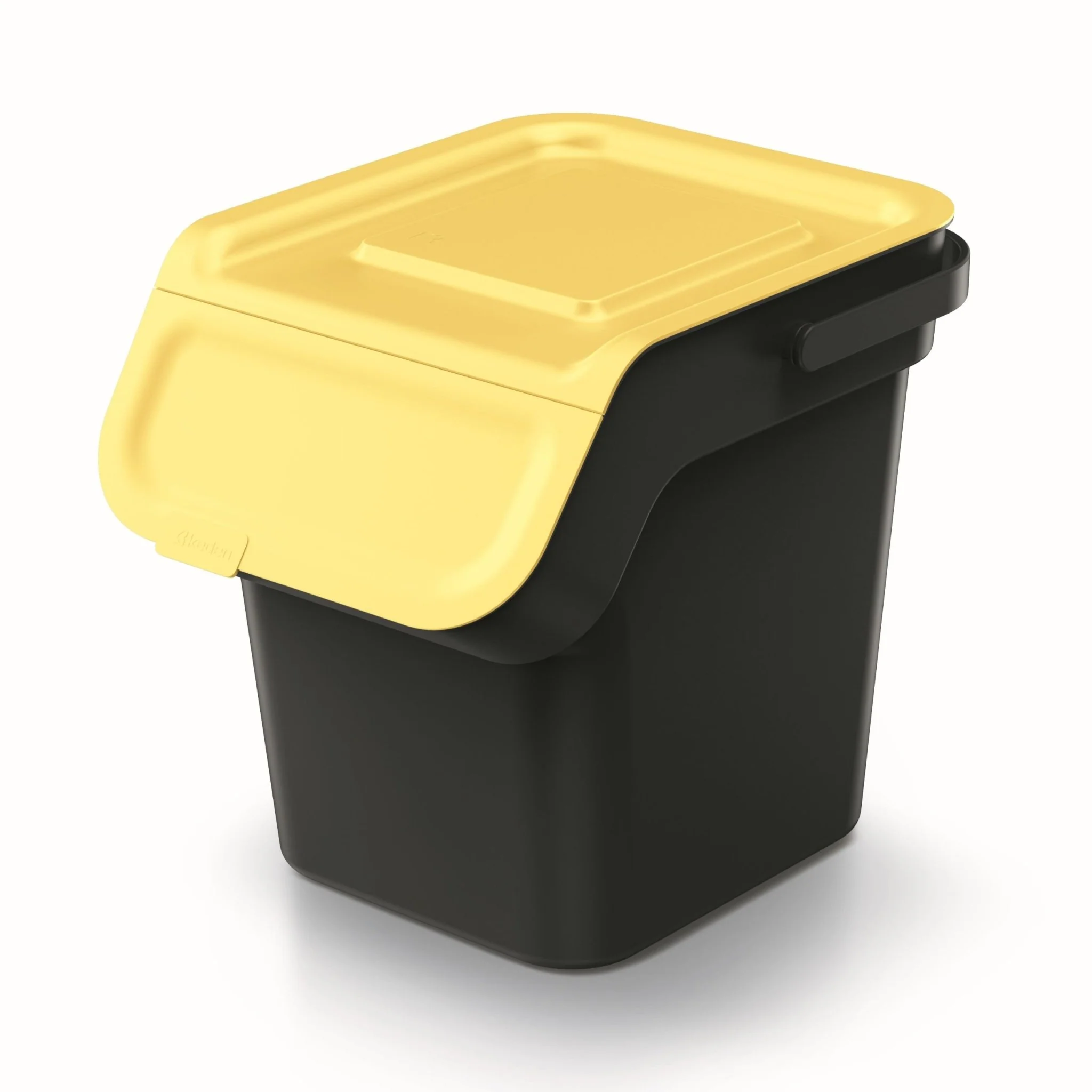 20L KADDI Q Waste Separation Bins - Set of 4 - Black - Image 6