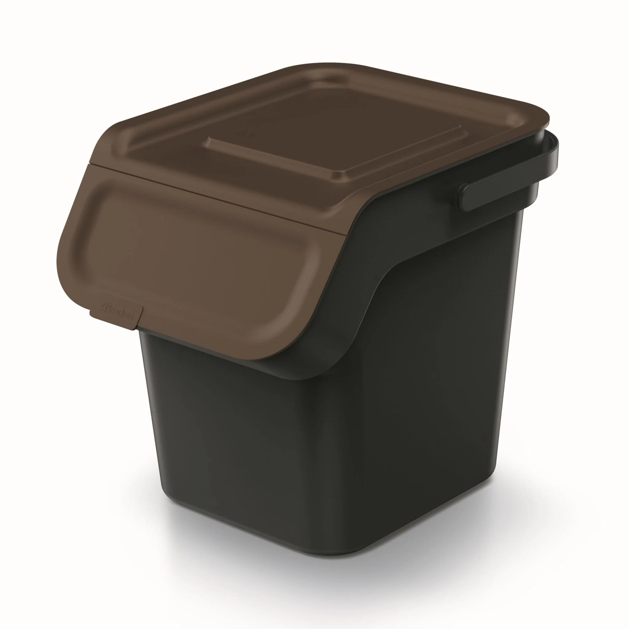 20L KADDI Q Waste Separation Bins - Set of 4 - Black - Image 8