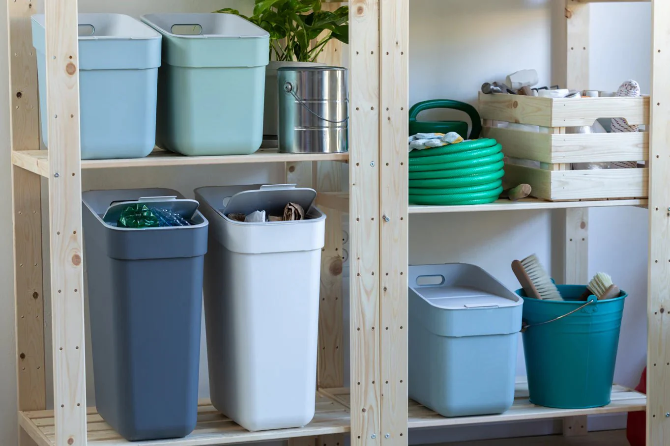 20L Ready To Collect Waste Separation Bin - Blue - Image 14
