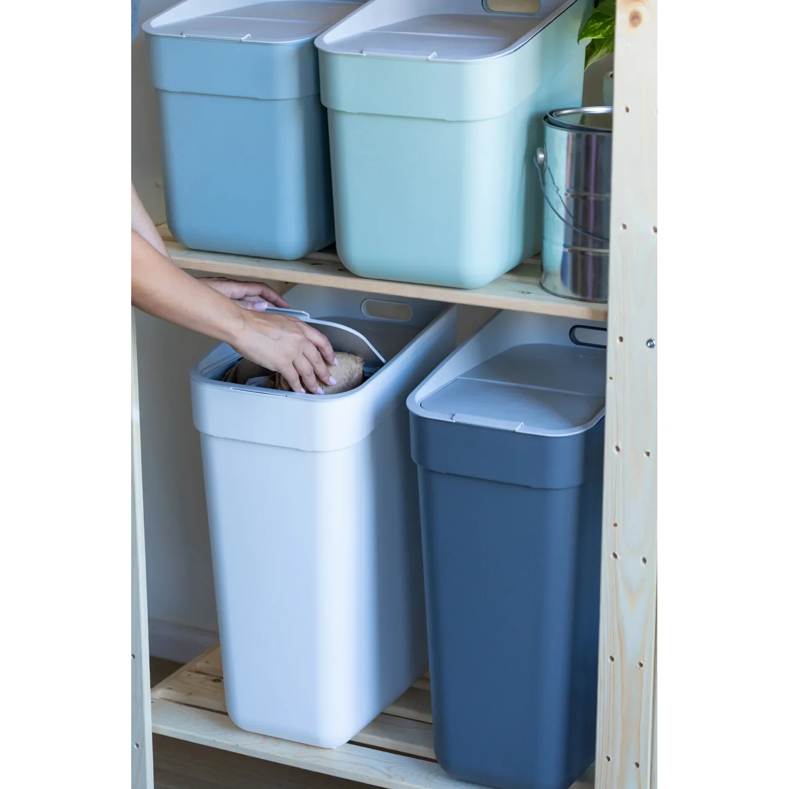 20L Ready To Collect Waste Separation Bin - Blue - Image 5