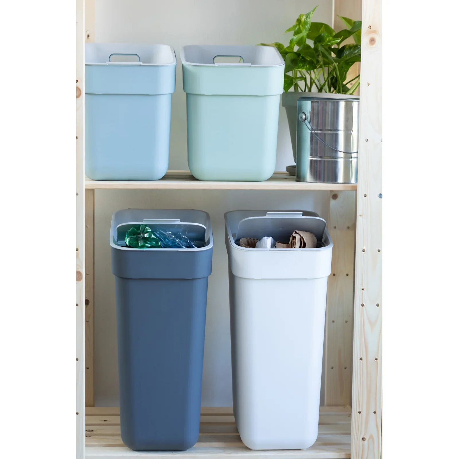 20L Ready To Collect Waste Separation Bin - Blue - Image 6