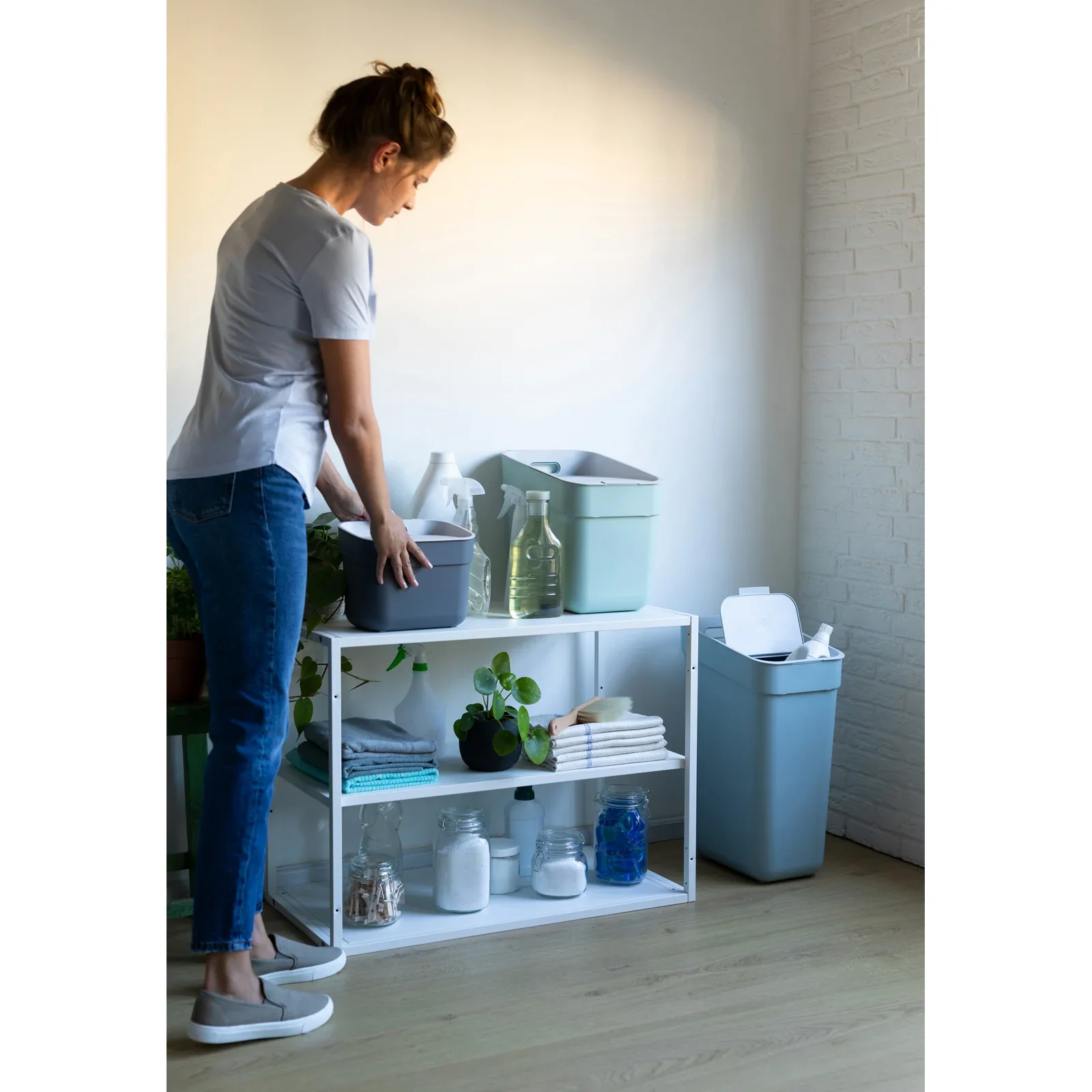20L Ready To Collect Waste Separation Bin - Blue - Image 8