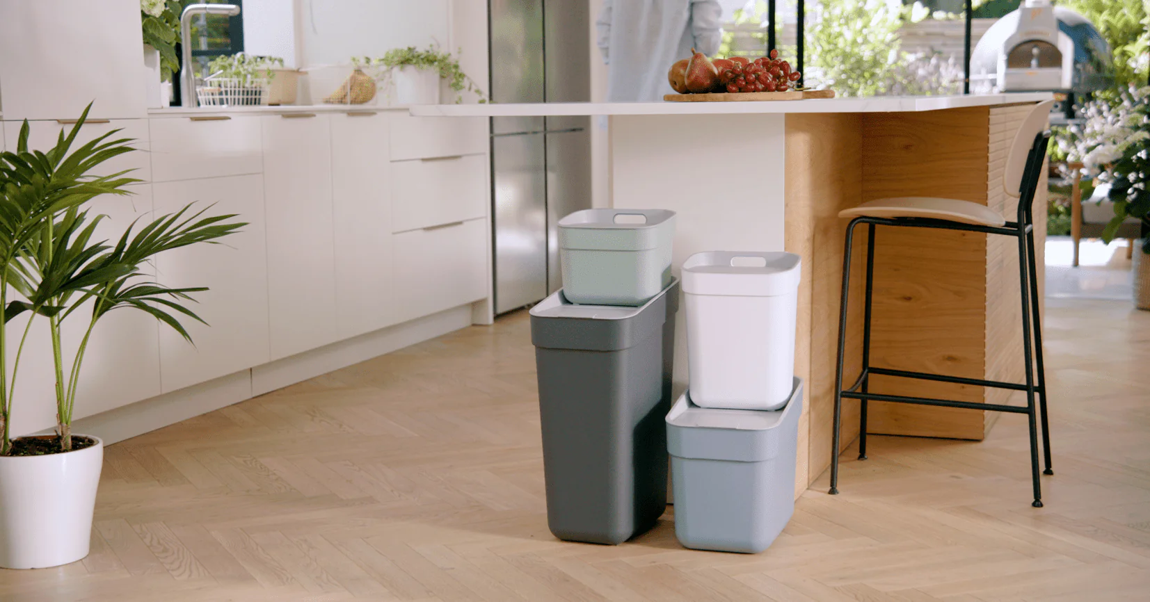 20L Ready to Collect Waste Separation Bin - Blue - Image 12