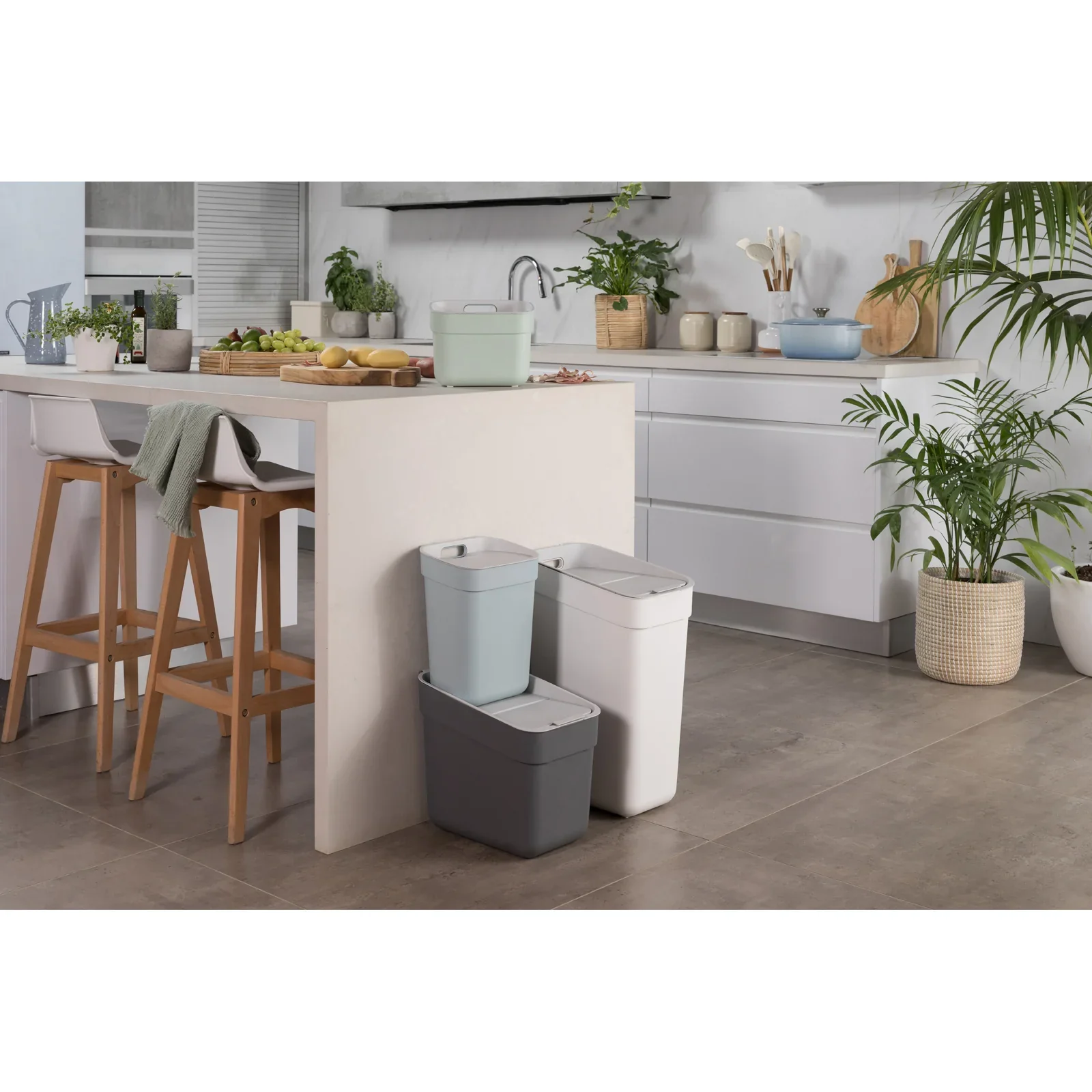 20L Ready to Collect Waste Separation Bin - Dark Grey - Image 10