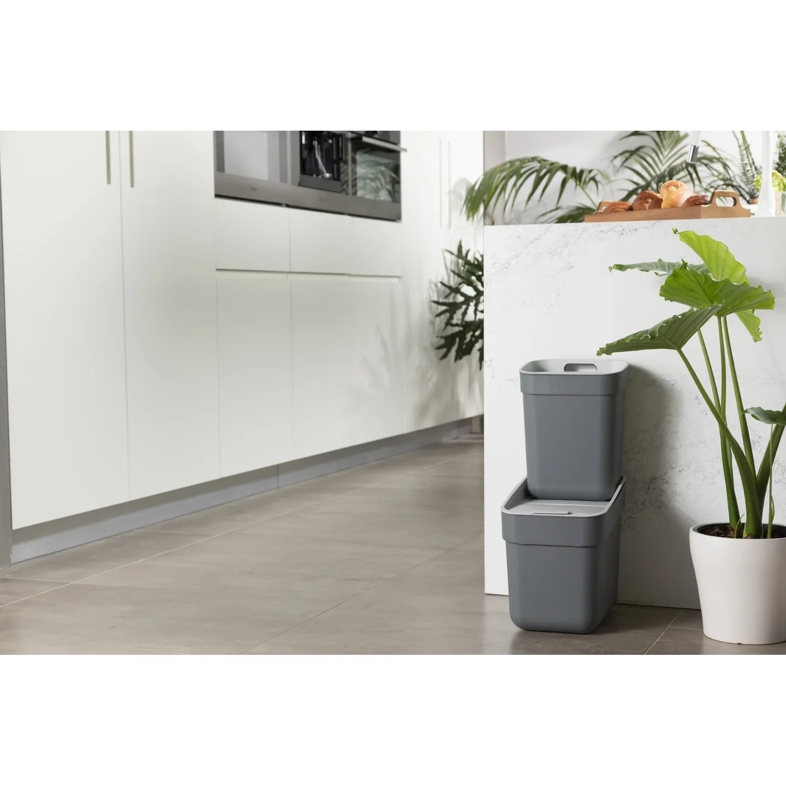 20L Ready to Collect Waste Separation Bin - Dark Grey - Image 11