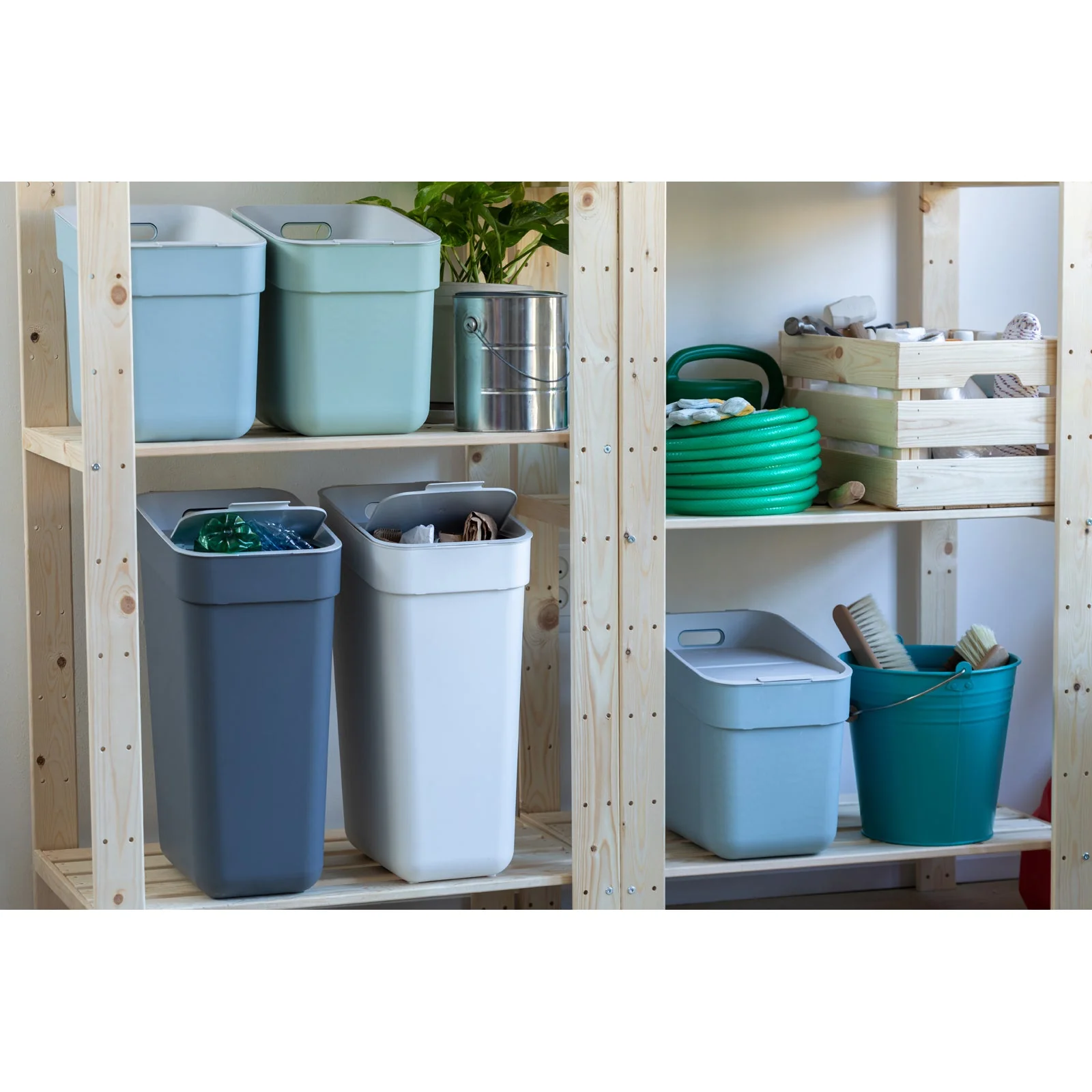20L Ready to Collect Waste Separation Bin - Green - Image 16