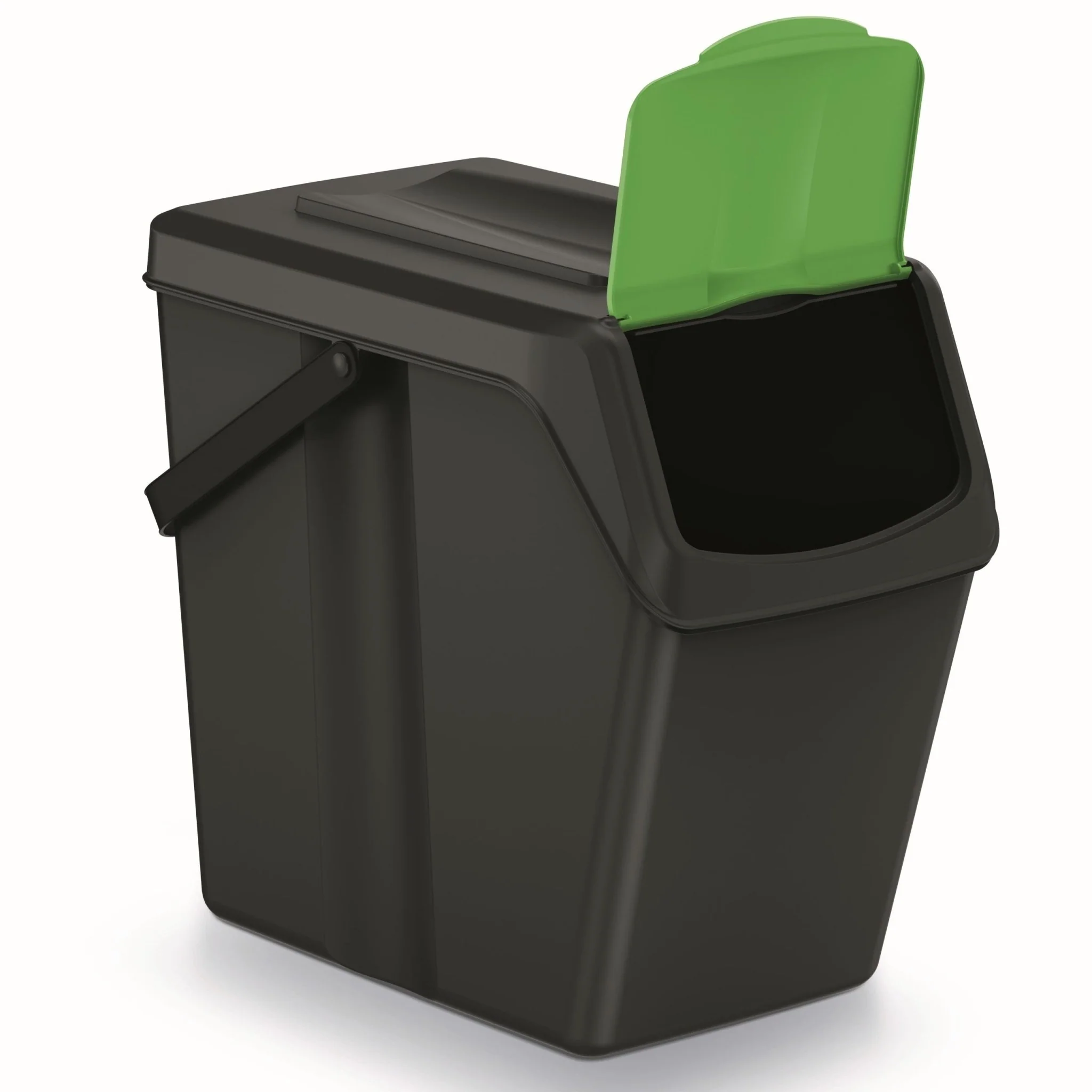 25L SORTIBOX S Waste Separation Bins - Set of 3 - Black - Image 4