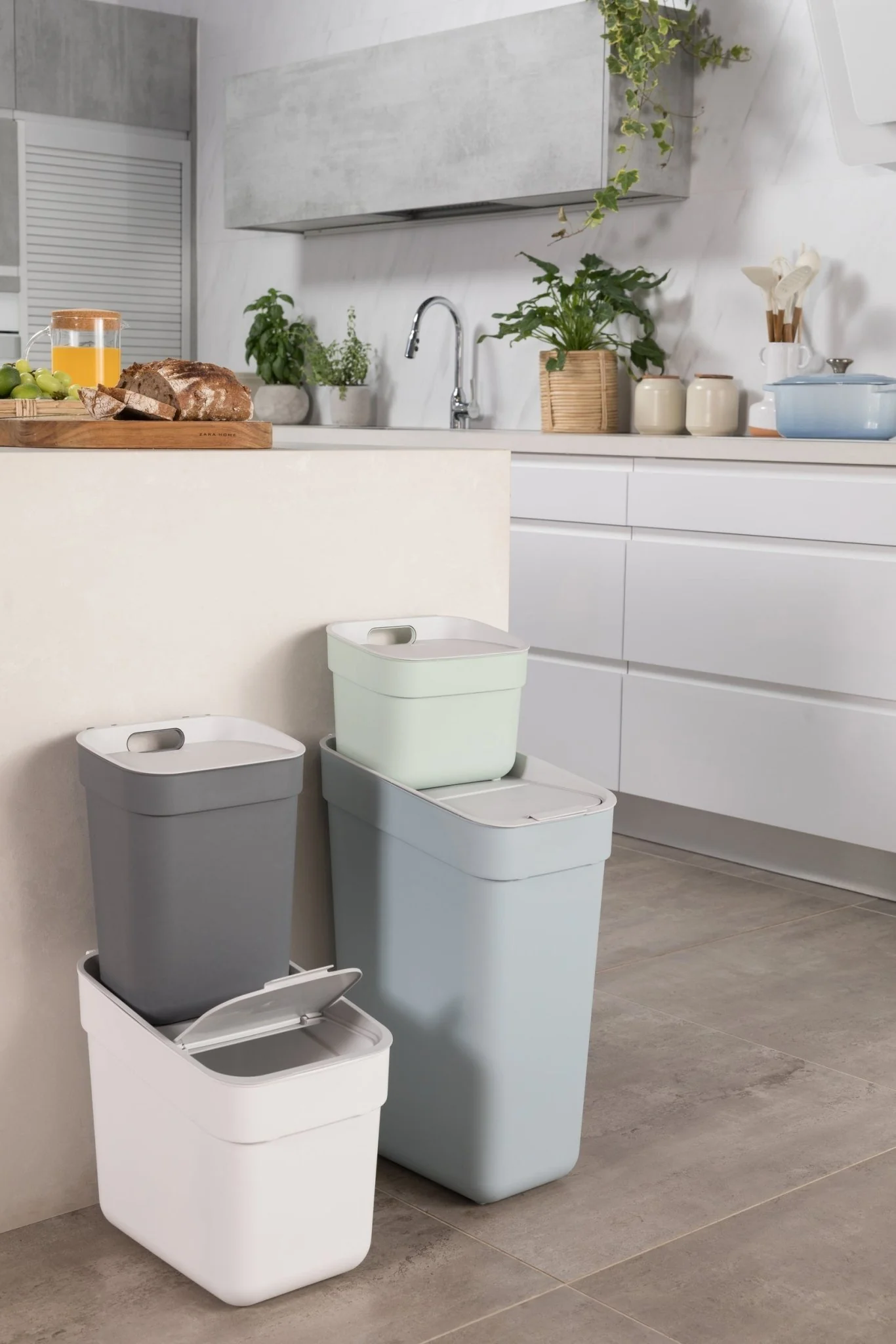 5L Ready to Collect Waste Separation Bin - Green - Image 23