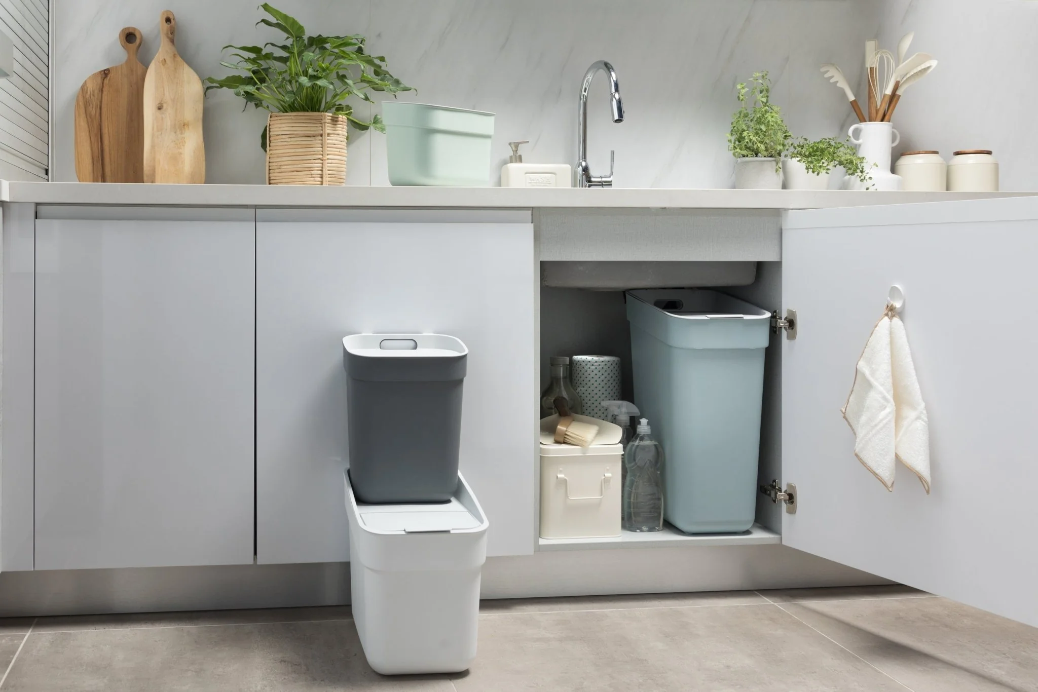 5L Ready to Collect Waste Separation Bin - Green - Image 24