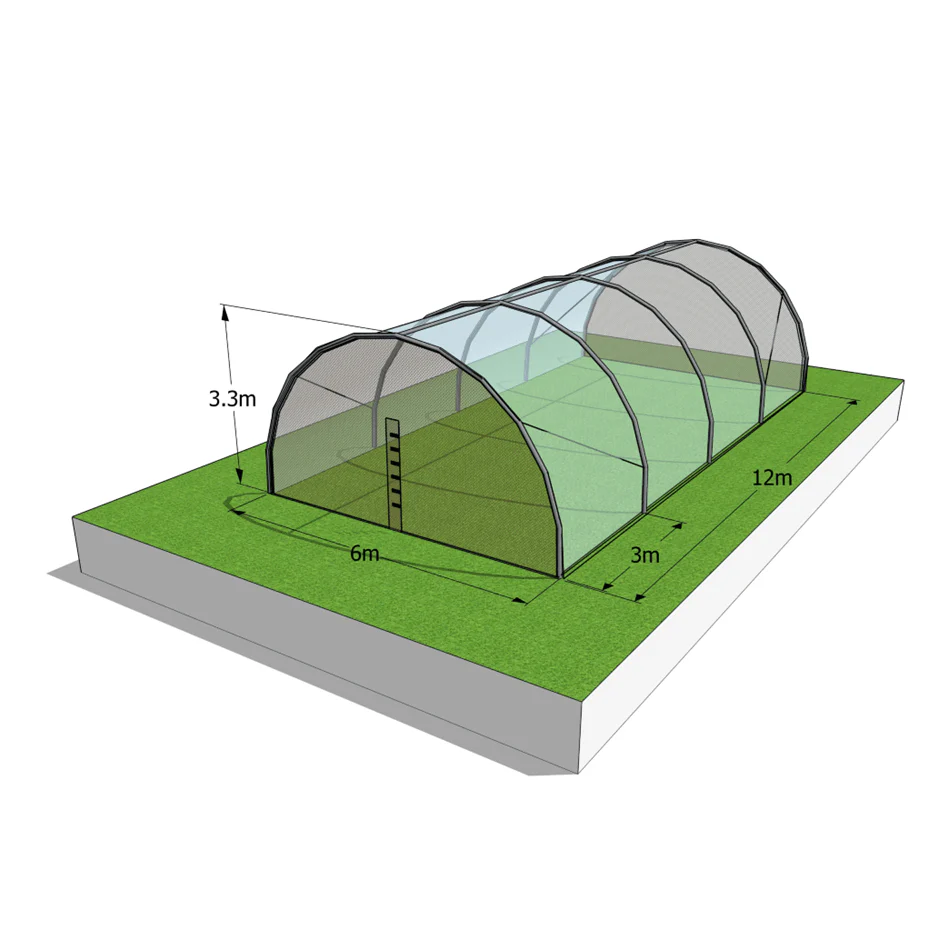 6 x 12m Tunnel Greenhouse with Side Curtains & Ventilation Roof - STK COMPACT - Image 4