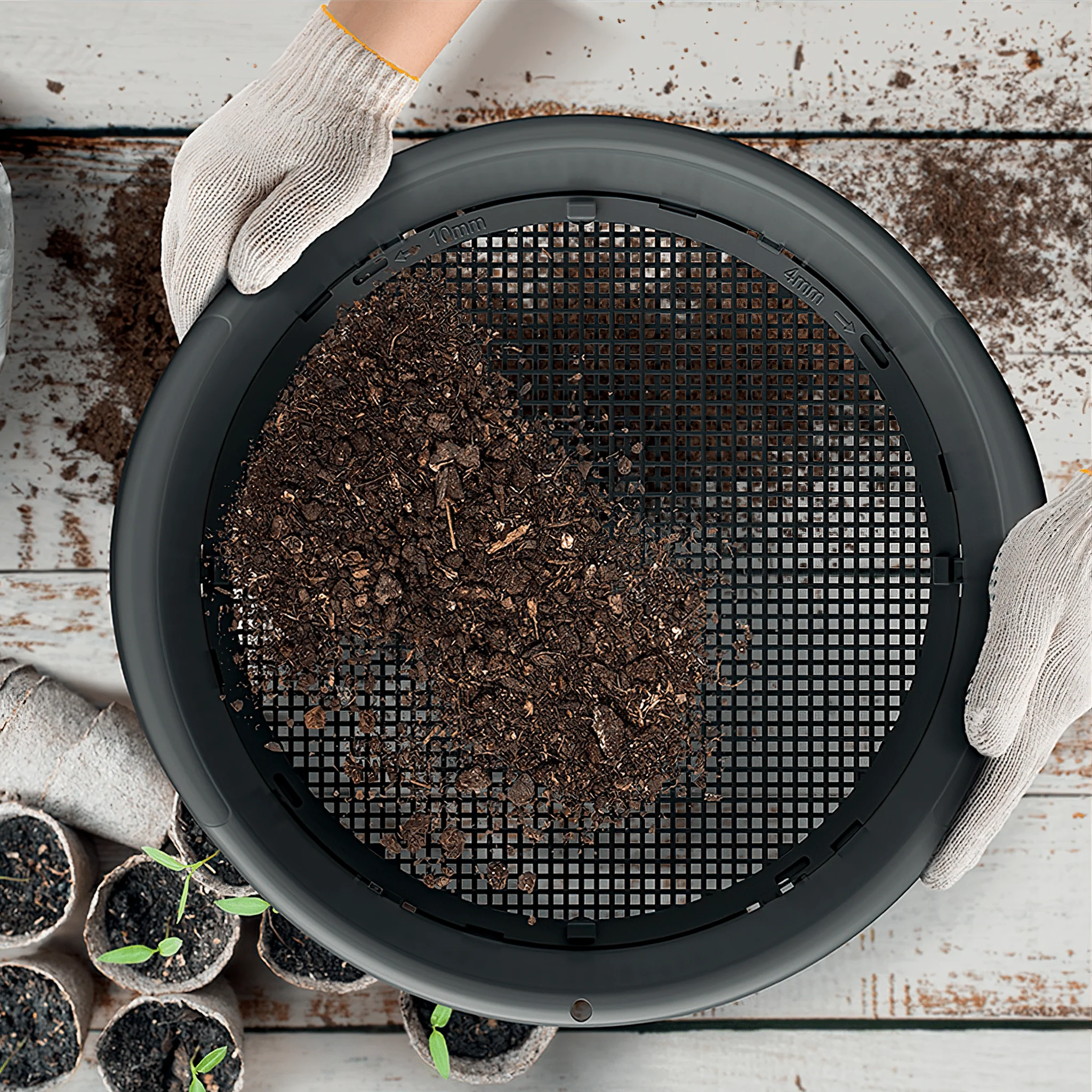 Adjustable Garden Sieve - Round - Image 3