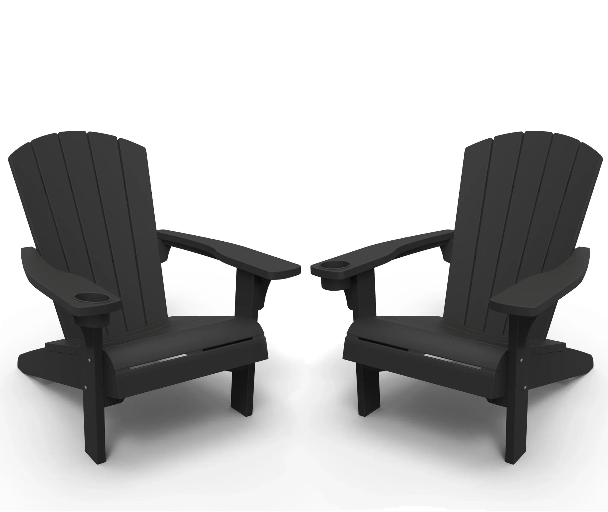 PRE ORDER: APR. - Keter Alpine Adirondack Set with Deluxe Table - Graphite - Image 10
