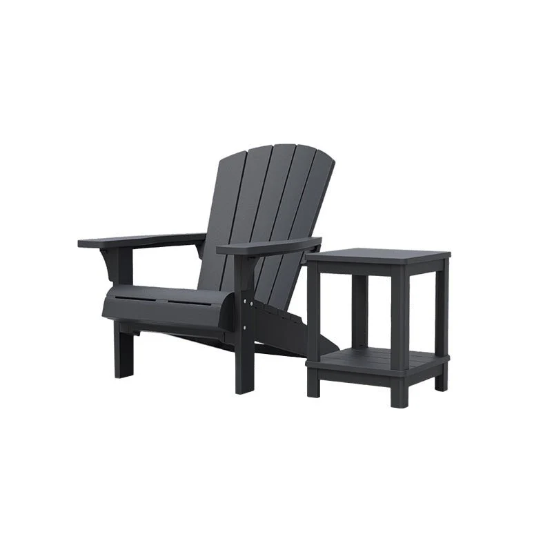PRE ORDER: APR. - Keter Alpine Adirondack Set with Deluxe Table - Graphite - Image 12