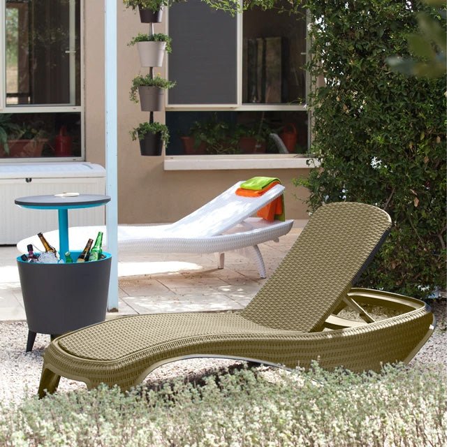 Keter Atlantic Sun Lounger - Beige- 2Pack - Image 4