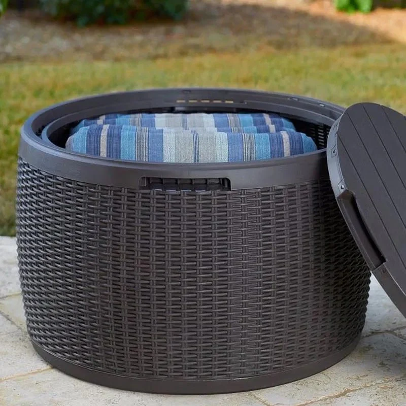 Keter Circa Rattan 140L Storage Box - Grey - Image 11