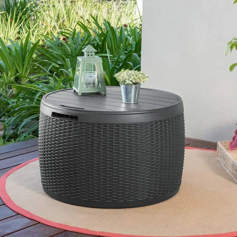 Keter Circa Rattan 140L Storage Box - Grey - Image 8
