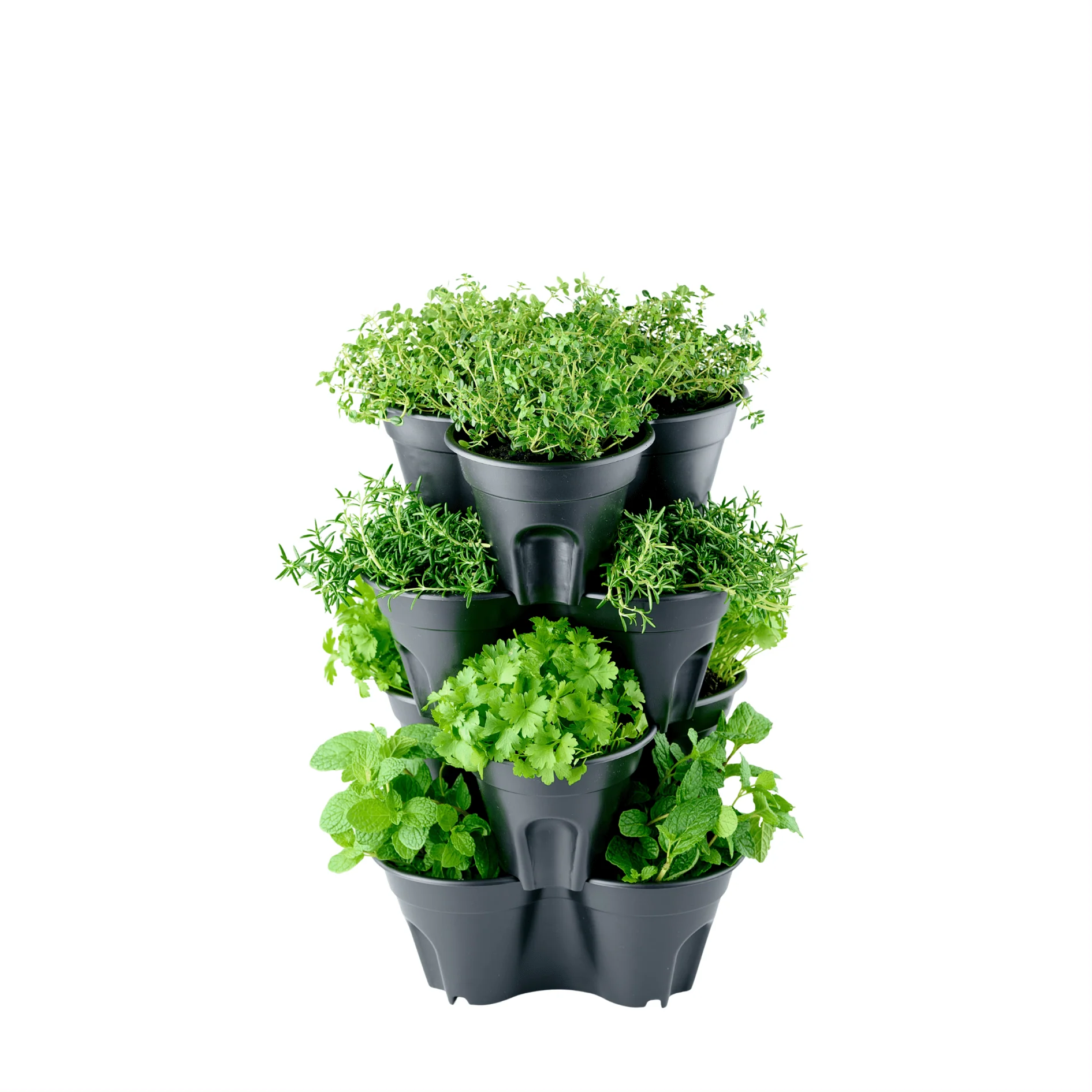 Compact Stackable Planter 4 Pack