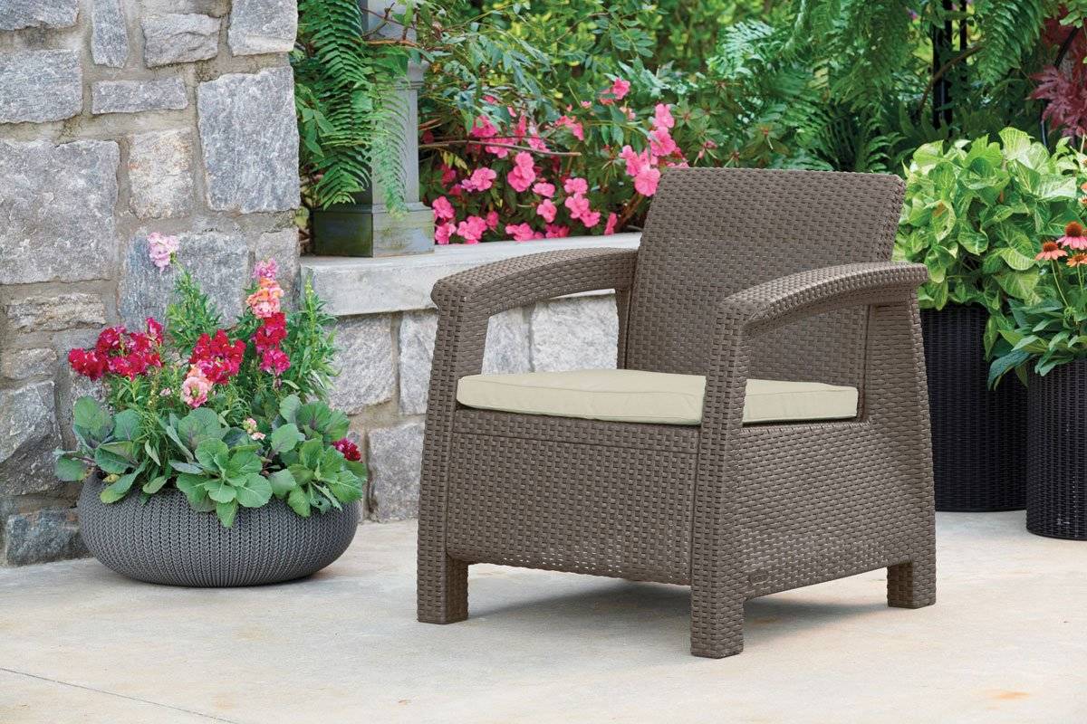 Keter Corfu 4 Seater Lounge Set - Cappuccino - Image 6