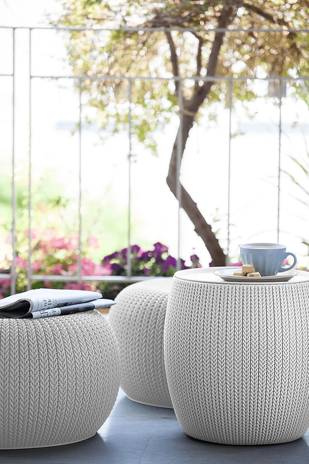 Keter Cozy Urban Balcony Set - White - Image 4