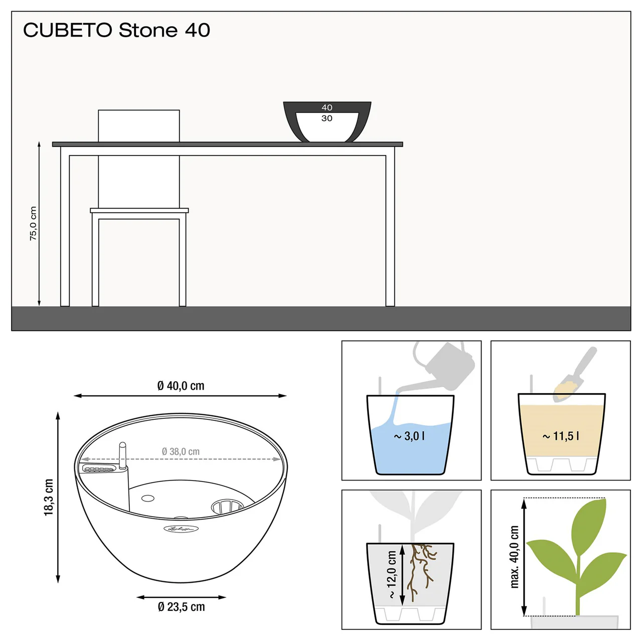 CUBETO Stone 40 Bowl - Image 6