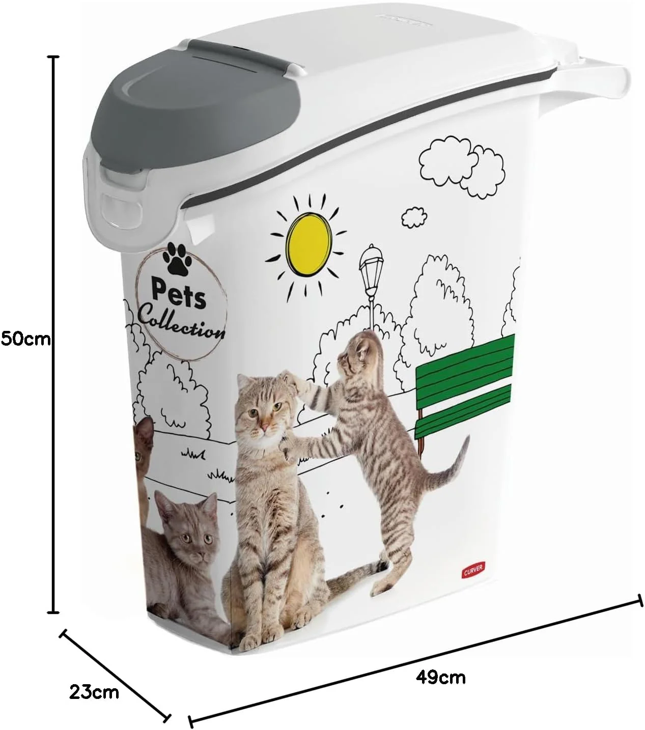 PRE ORDER: APR. - Curver 23L/10kg Pet food Storage Container - Image 2