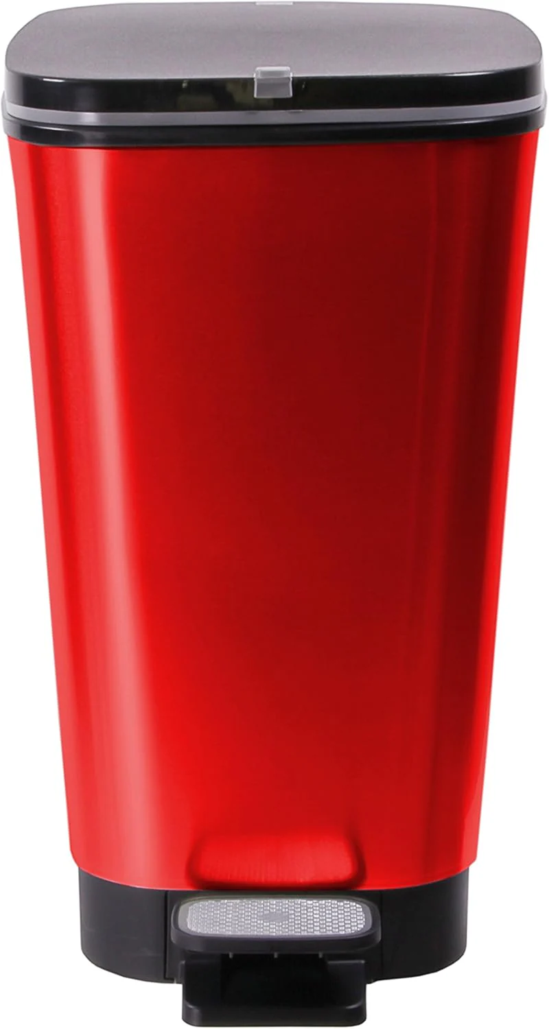 Curver Chic 35L Pedal Bin - Red - Image 12