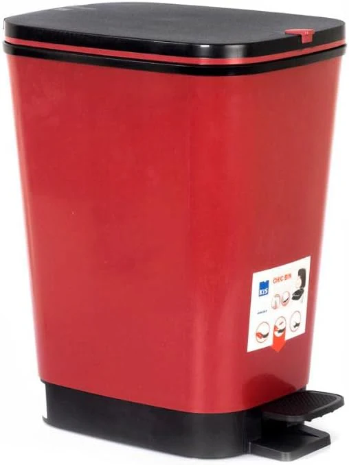 Curver Chic 35L Pedal Bin - Red - Image 14