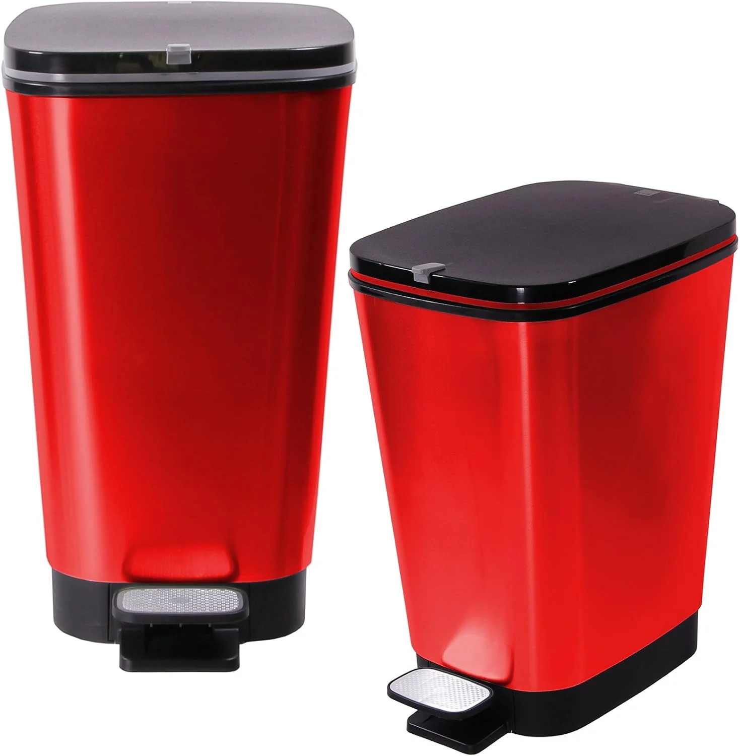 Curver Chic 45L Pedal Bin - Red - Image 13