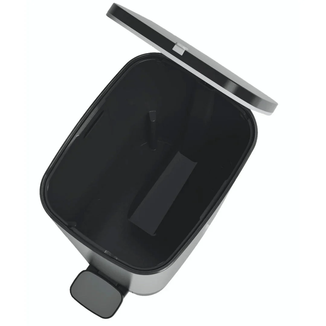 Curver Chic 45L Pedal Bin - Steel Look - Image 6