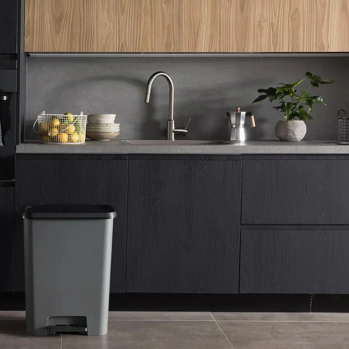 Curver Compatta 50L Duo 23+23L Recycling Bin - Grey - Image 4