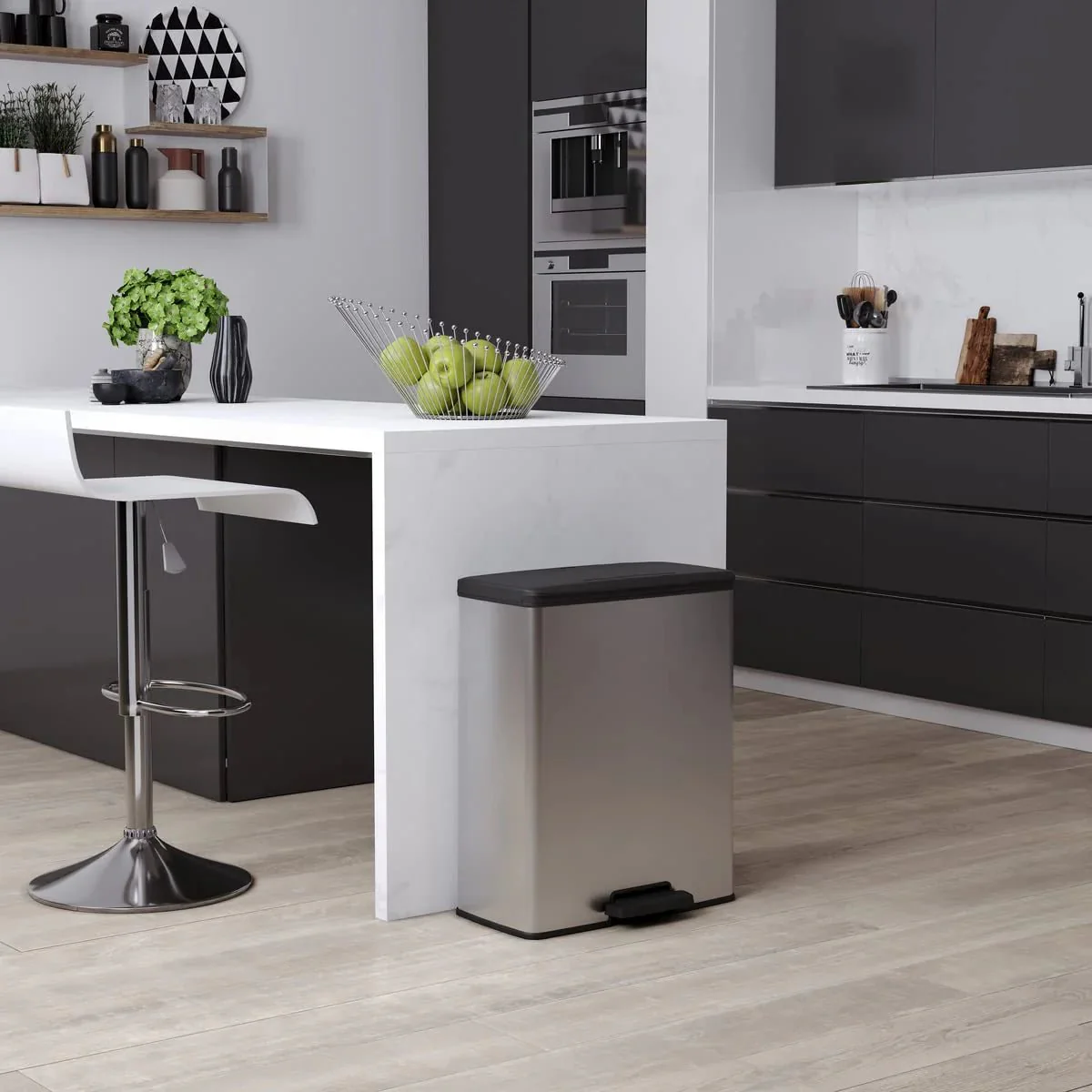 Curver Deco Duo Bin – 2 X 26L – Steel Look - Image 21