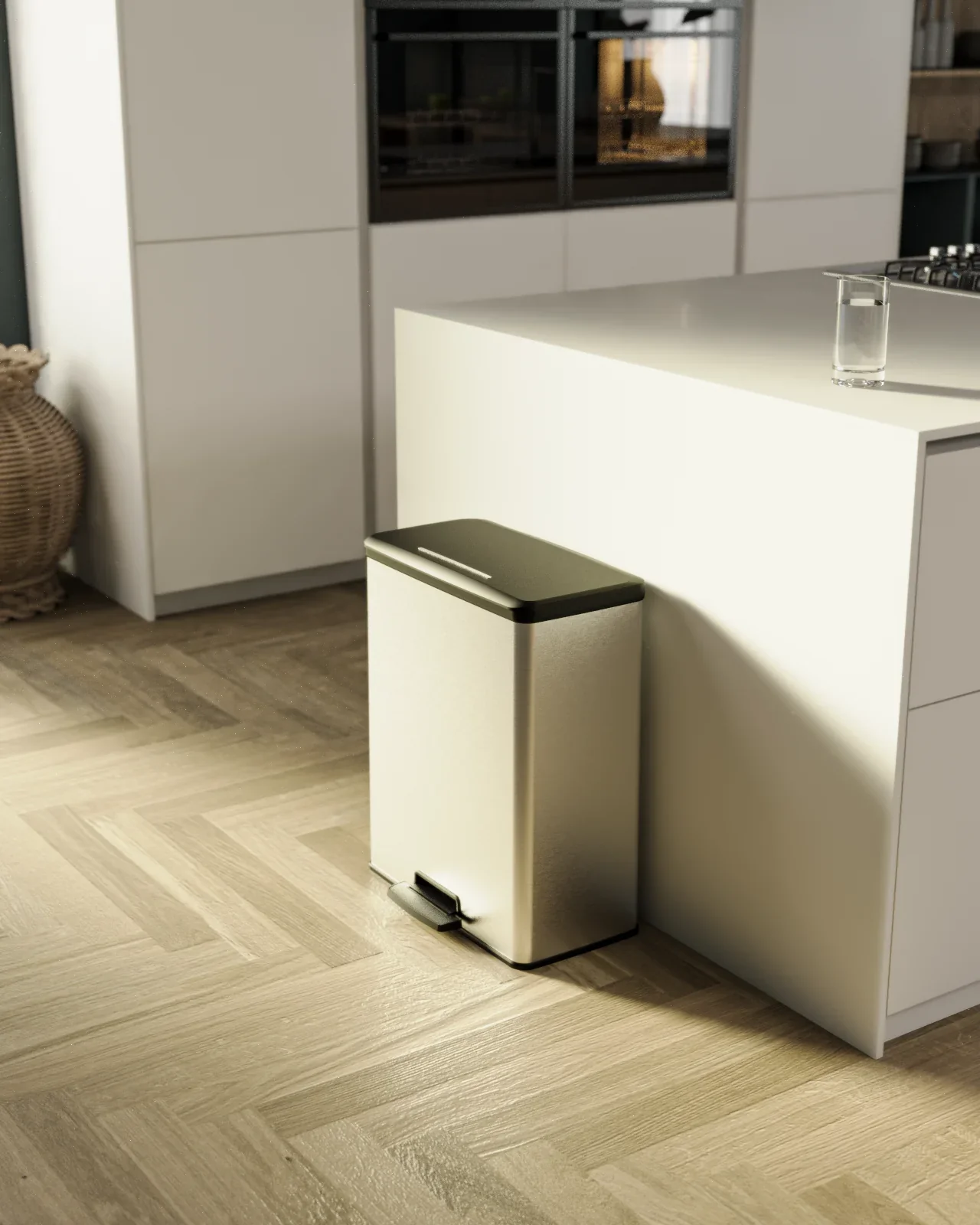 Curver Deco Duo Bin – 2 X 26L – Steel Look - Image 22