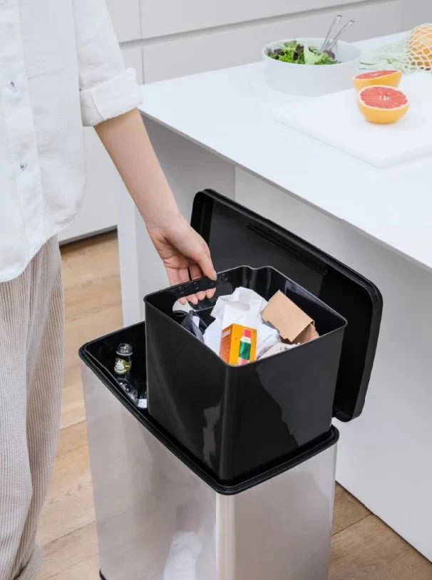 Curver Deco Duo Bin – 2 X 26L – Steel Look - Image 23