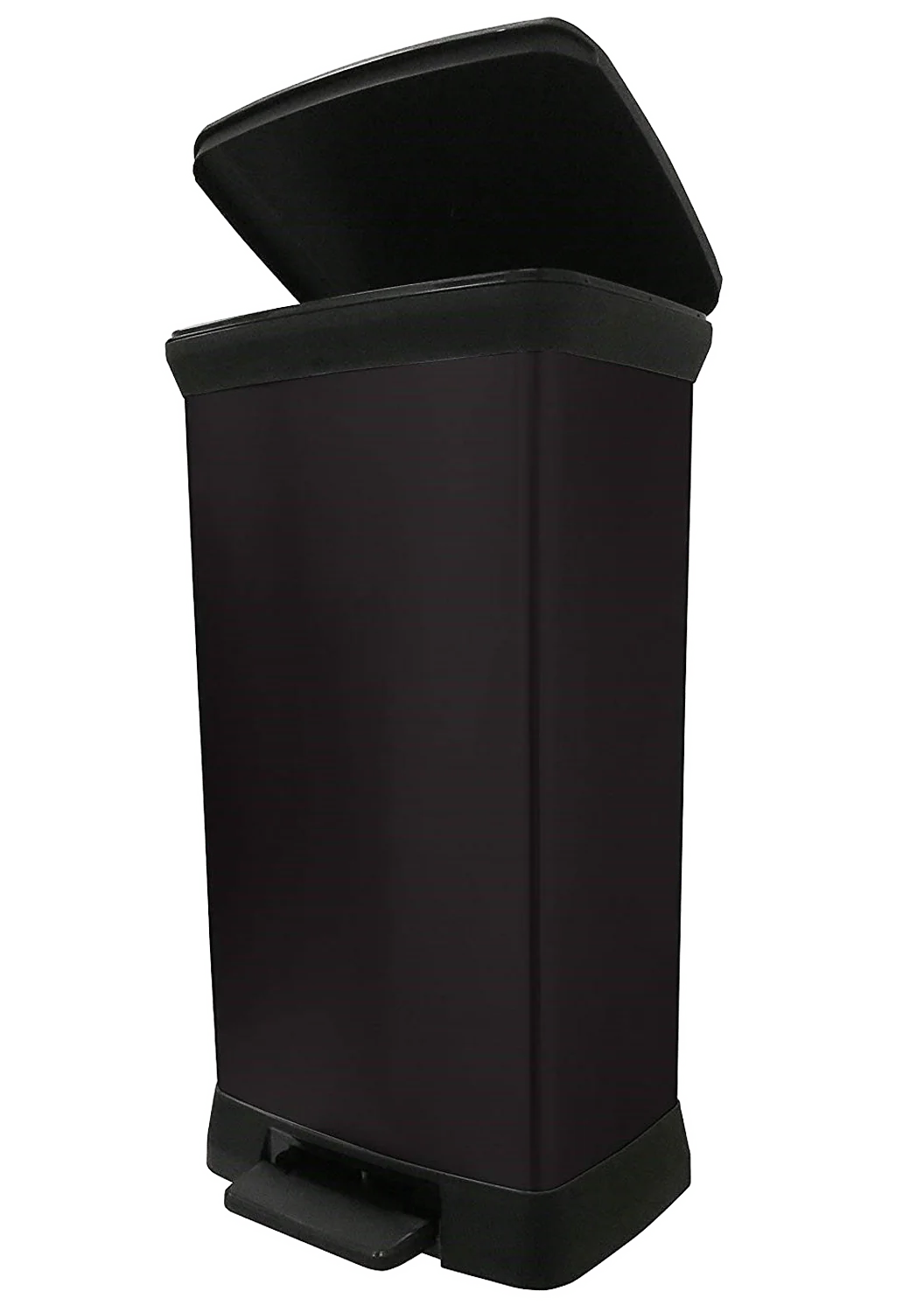 Curver Deco Pedal Bin - 50L - Black