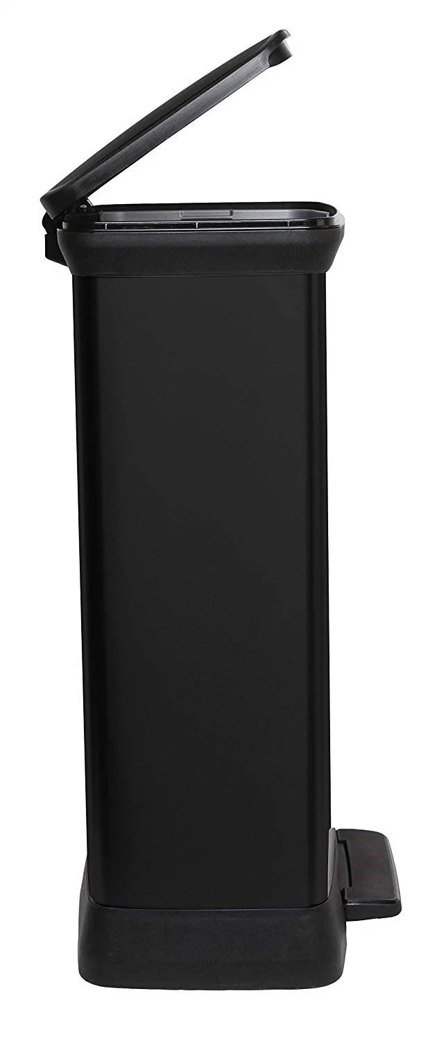 Curver Deco Pedal Bin - 50L - Black - Image 10