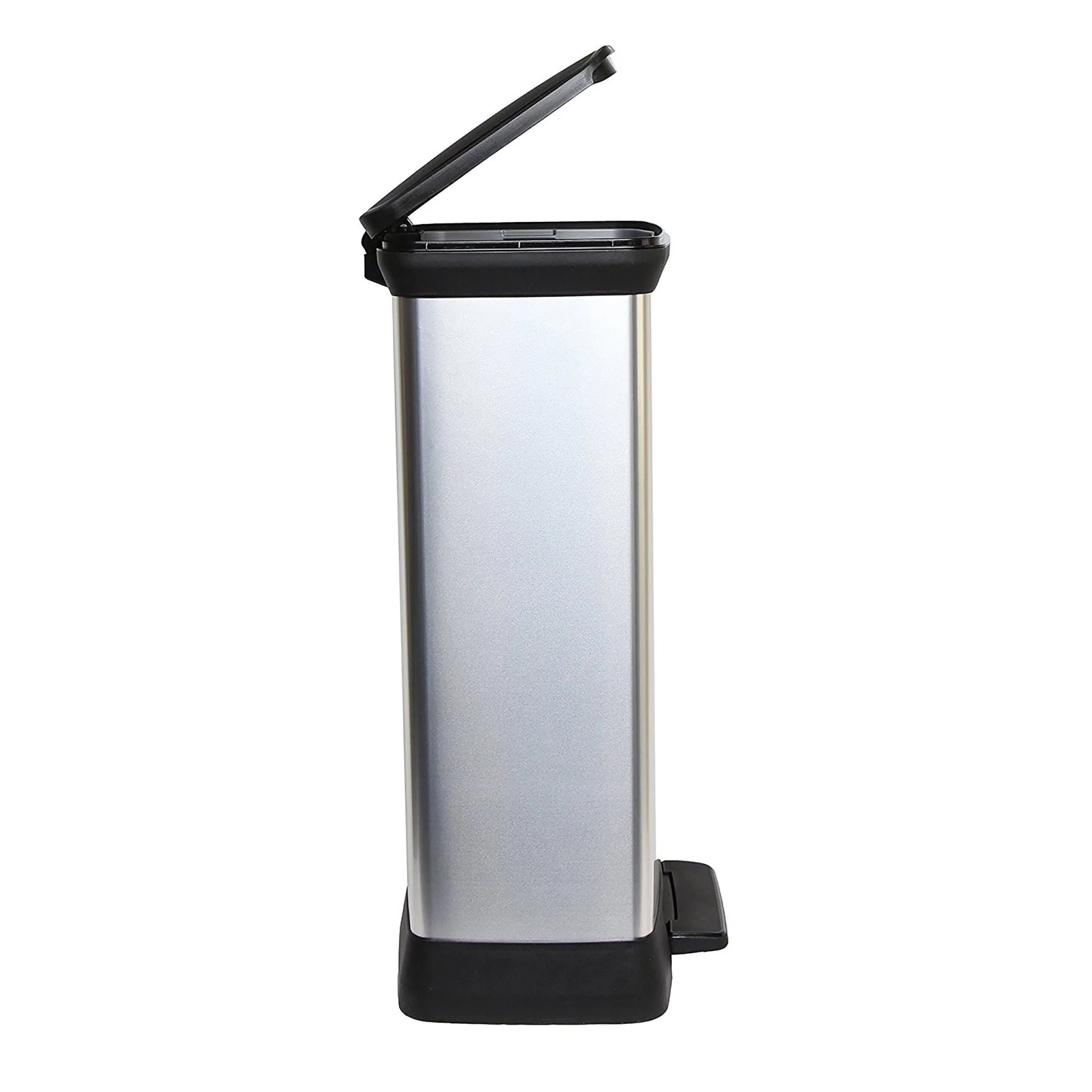 Curver Deco Pedal Bin - 50L - Steel Look - Image 11