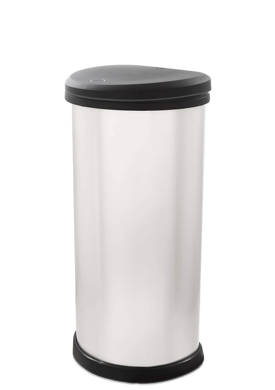 Curver Deco Touch Bin - 40L- Steel Look