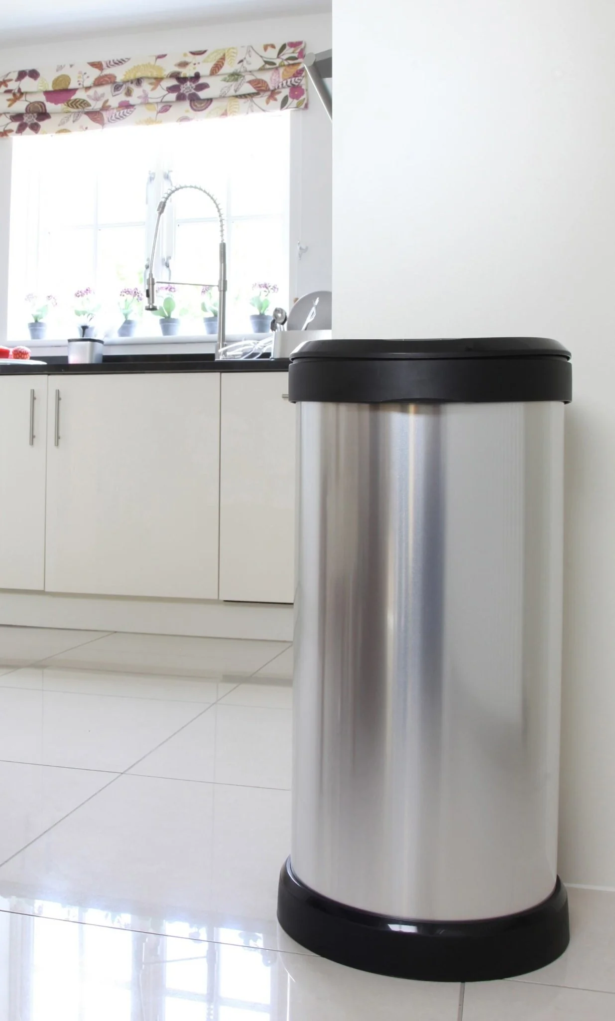 Curver Deco Touch Bin - 40L- Steel Look - Image 6