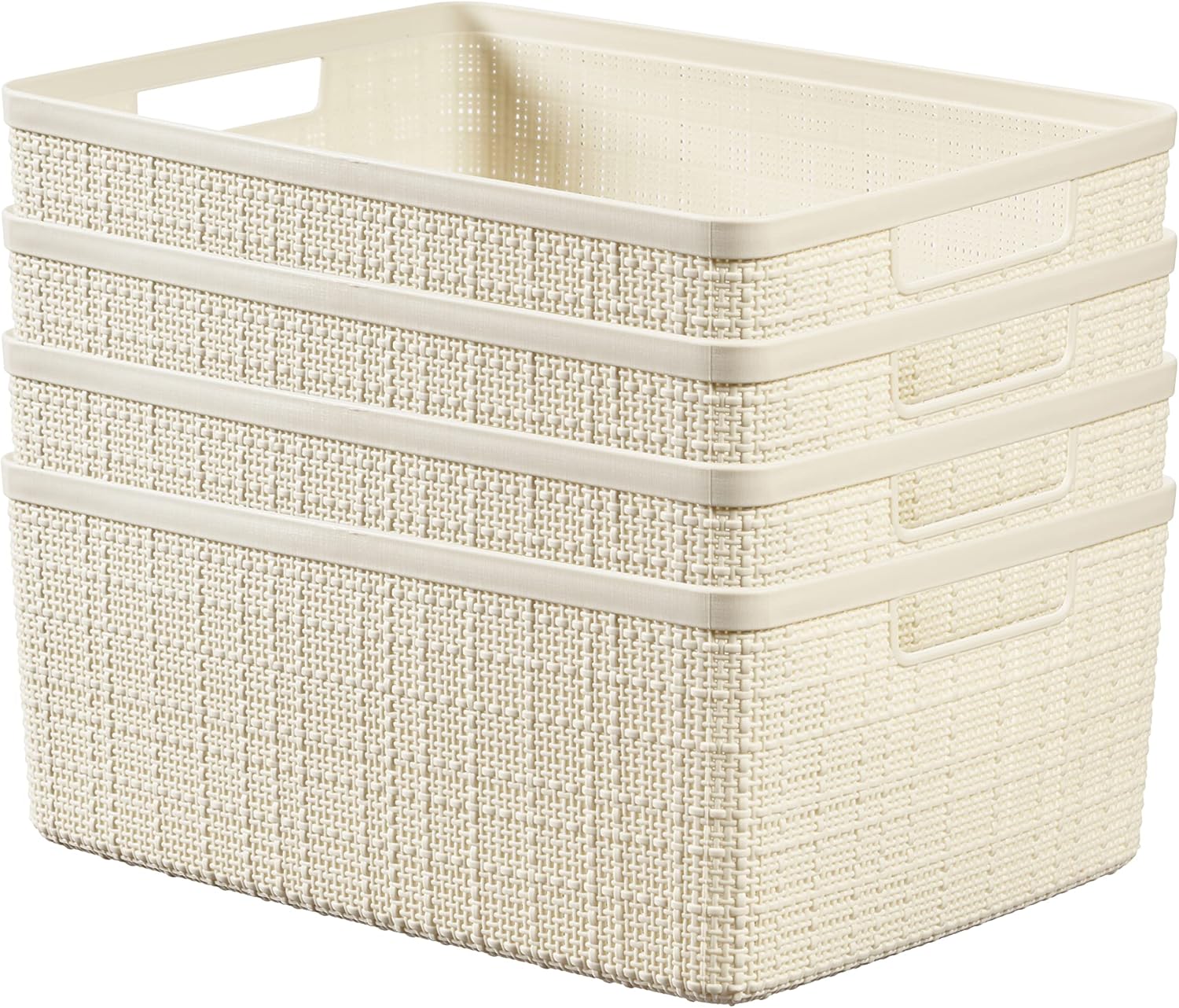 Curver Jute Basket (Medium) - 3 Pack - Image 3