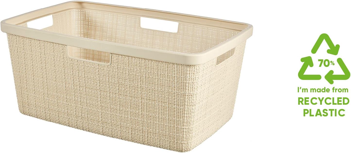 Curver Jute Laundry Basket - Image 3